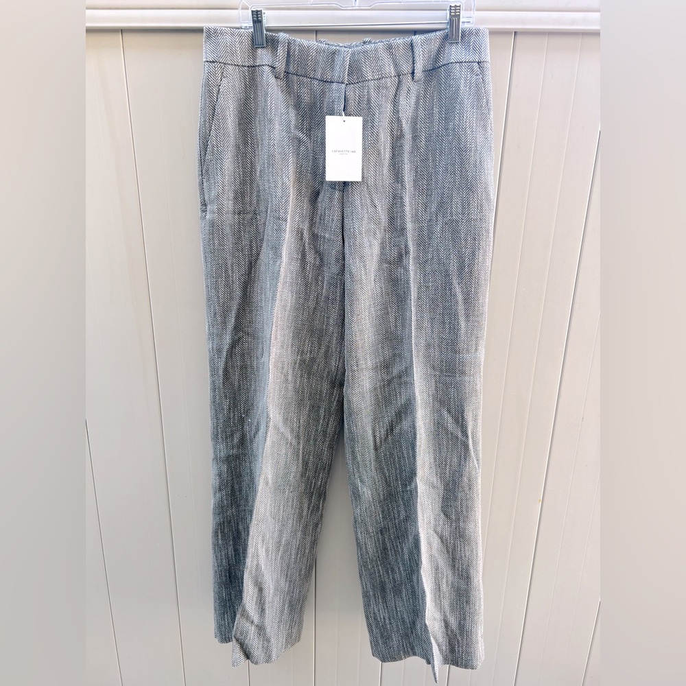 Lafayette 148 New York Vineyard Multi Herringbone Pants